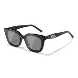 Черная оправа с черно-серыми линзами