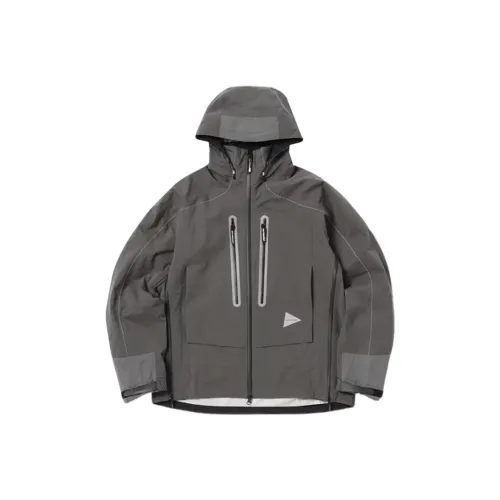 And Wander FW23 Куртка Унисекс Серый