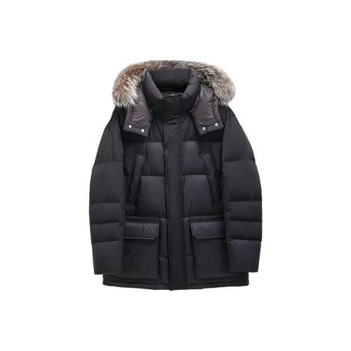 DANNINGZHEXUE Пуховик Мужской Черный