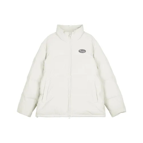 Skechers Хлопковый пуховик унисекс цвет зефирный белый