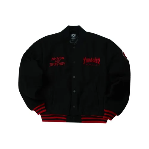 Thrasher Черная Унисекс Бейсбольная Джерси