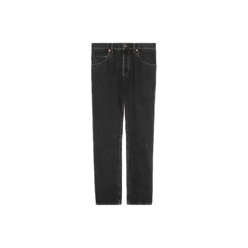 GUCCI Мужские черные джинсы