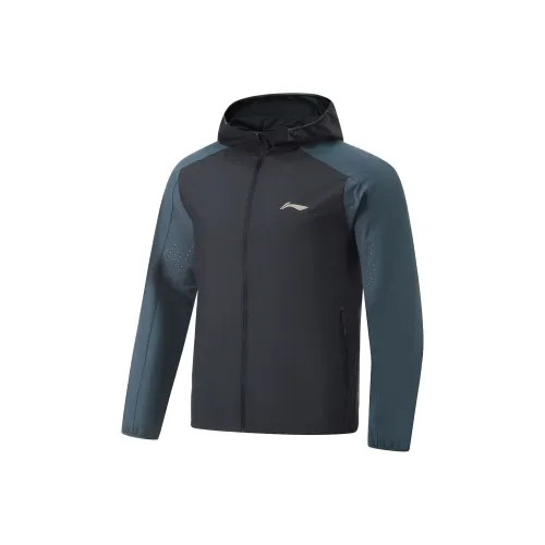 LINING Running Collection Черный/Темно-синий Мужская защита от солнца Одежда