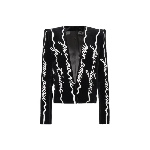 BALMAIN FW24 Куртки и Пальто Мужской Черный