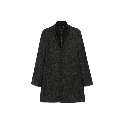 BOSS Черное унисекс пальто