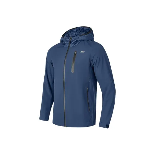 Skechers Куртки и Пальто Мужской Морской Коллегиальный Синий