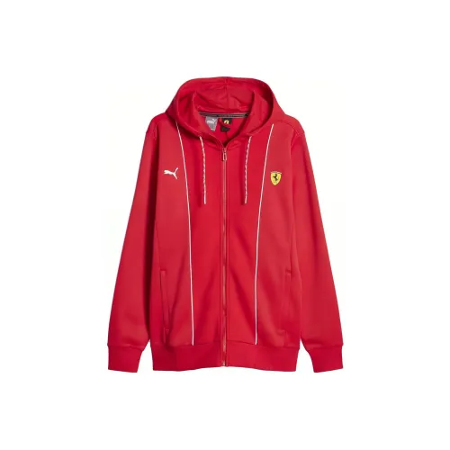 PUMA Вещь DE Худи Scuderia Ferrari Race Куртка Мужская Красная