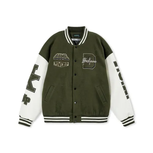 BD.POWER UP+ Бейсбольная куртка Унисекс Армейский зеленый