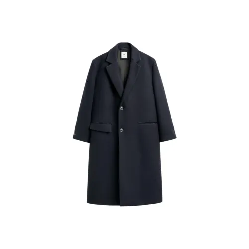 ZARA Collaboration Морской Синий Мужское Пальто