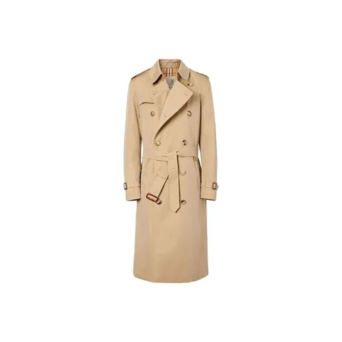 Burberry Длинный тренч мужской бежевый 80458611