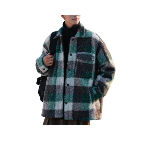 RAP PANDA Вельвет Feel Пальто Унисекс Горох Зеленый