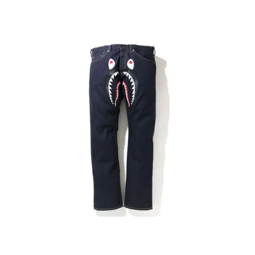 A BATHING APE Shark Series Синий Мужской Джинсы
