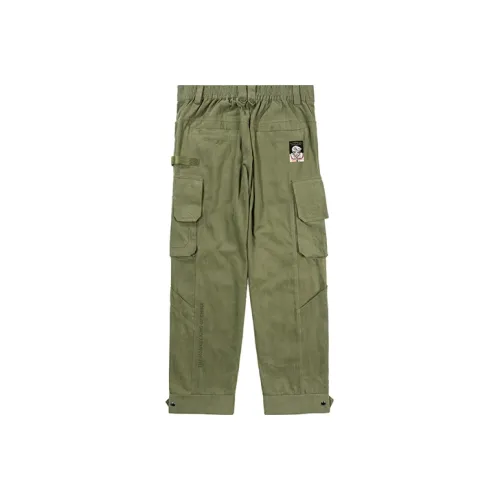 WOOKONG Карго Брюки Повседневные Брюки Мужские Армейский Зеленый