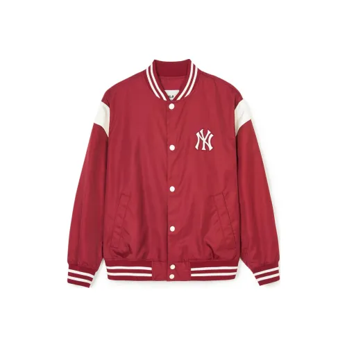 MLB Base Logo SS24 New York Yankees Бейсбольная куртка Унисекс Бордовый