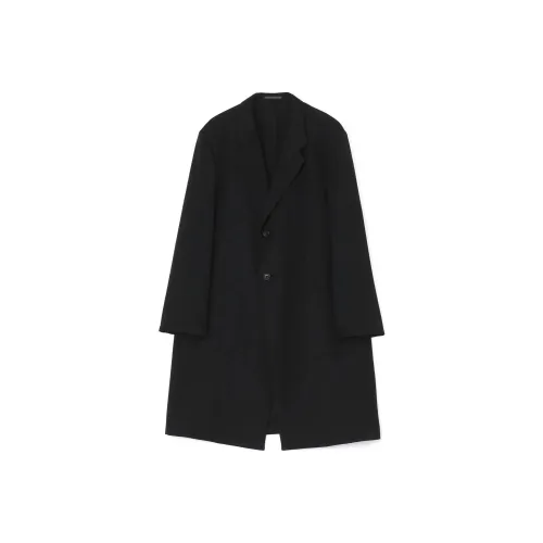 Yohji Yamamoto Черное Мужское Пальто