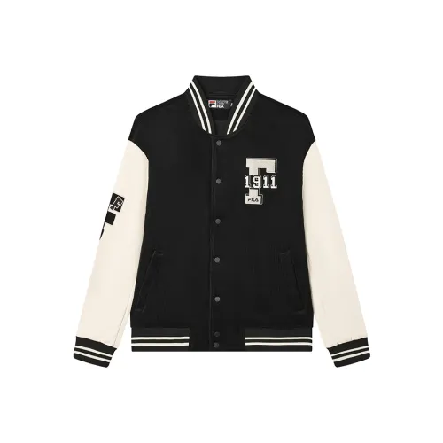 FILA Бейсбольная куртка Мужская Глубокий черный