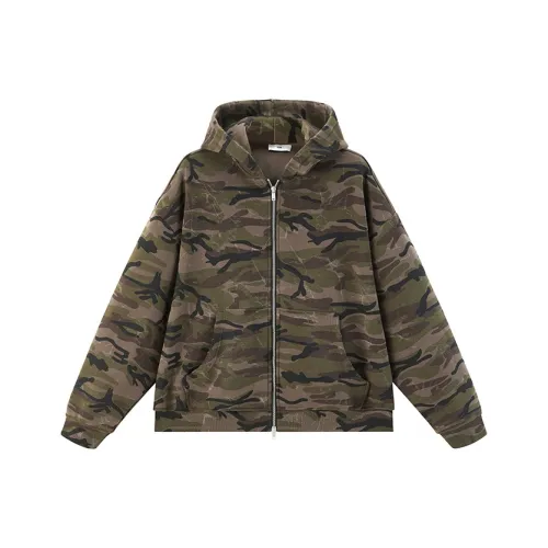 MAURRGOOU Камуфляж Унисекс Куртки