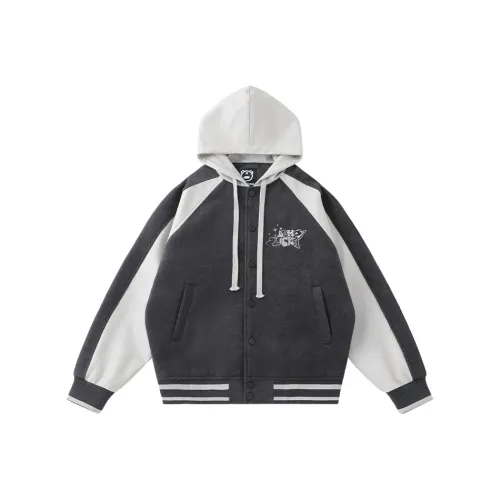 LAMLICKA Бейсбольная куртка Унисекс Темно-серый