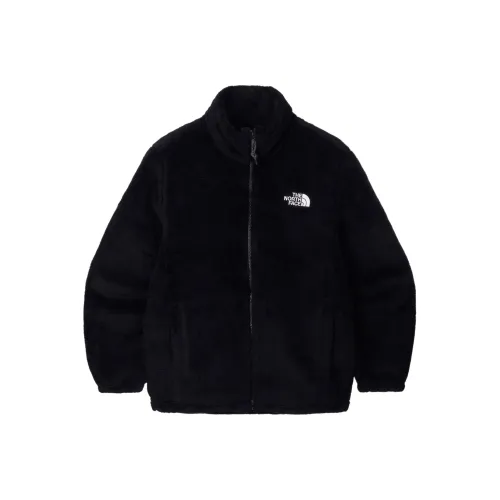THE NORTH FACE COMFY ALPHA FLEECE ZIP UP VELVET FEEL COAT UNISEX BLACK