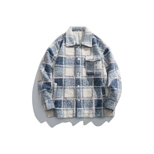 RAP PANDA Вельвет Feel Пальто Унисекс Небесно-Синий