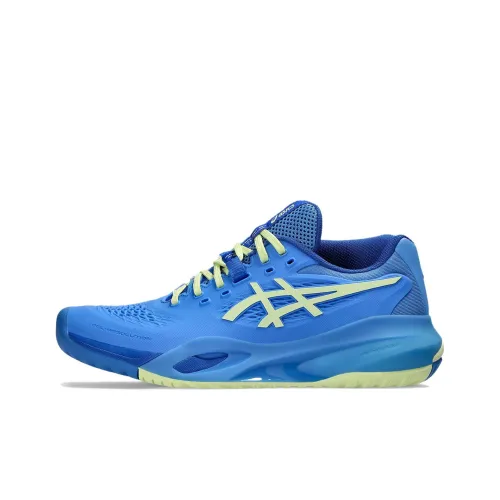 Asics Гель RESOLUTION 10 Кроссовки для тенниса Низкий Топ Синий/Gather Желтый Женские