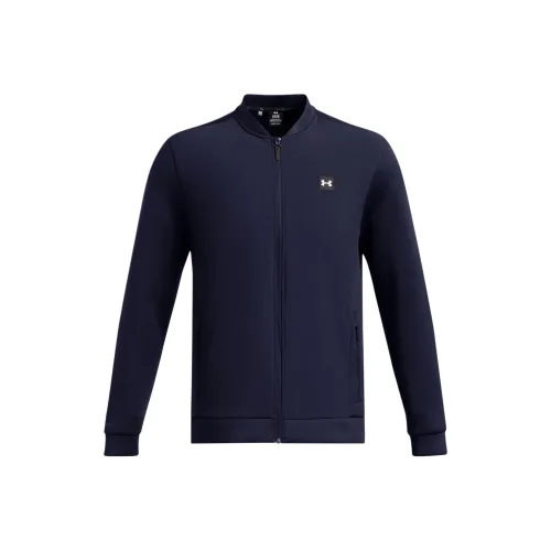 Under Armour Drive ProStorm FW24 Hybrid Куртки Пальто Мужской Полночь Морской Синий Металлический Серебряный