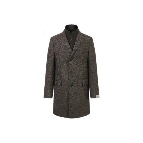 Corneliani Мужское пальто коричневого цвета