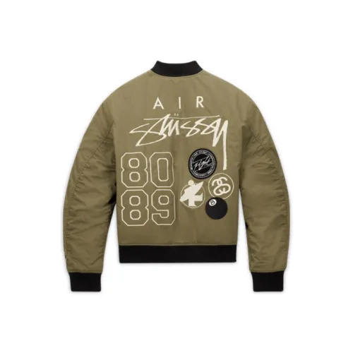 NIKE X Stussy Co Branded FW23 Армейский зеленый Унисекс Куртки