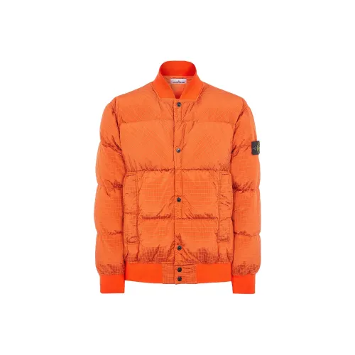 STONE ISLAND Metal Nylon Series FW23 Пуховик Мужской LOBSTER Креветочно-красный
