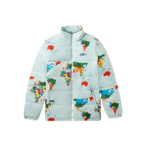 Vans SAVE OUR Планета Пуховики и Пальто Мужской Светло-Синий