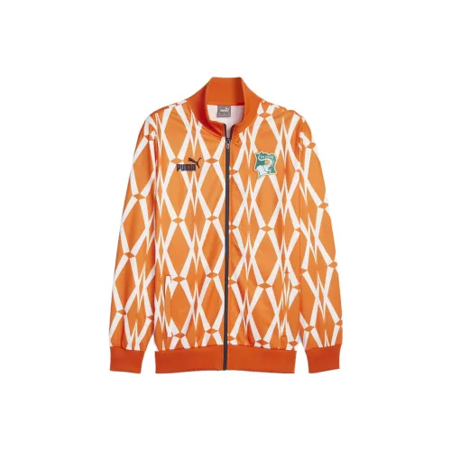 PUMA Ivory Coast FTBLCULTURE Track Jacket Men's Jacket Orange