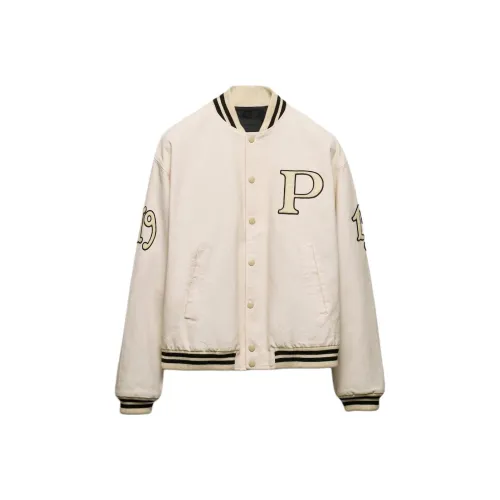 PRADA FW24 Куртки и Пальто Мужской Айвори