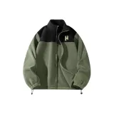 Чёрный и пальмовый зелёный (Qf Глобальный Enjoy Логотип на груди)