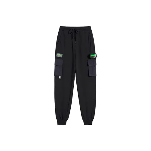 PLANET BORING Повседневные брюки Унисекс Полночь Черный