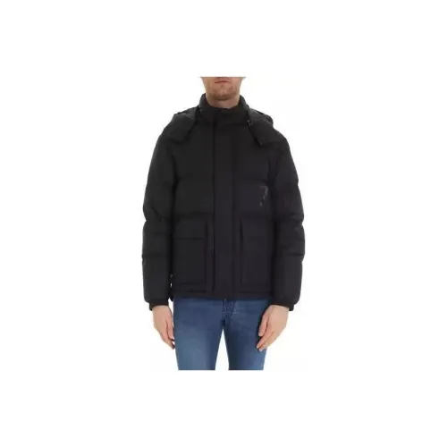 Zzegna Черный Мужской Пуховик