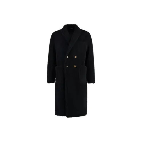 THOM BROWNE Черное Мужское Пальто