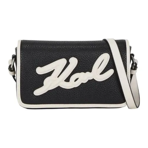 KARL LAGERFELD K SIGNATURE Полиуретан Сумка через плечо Стандартная Женская Черная