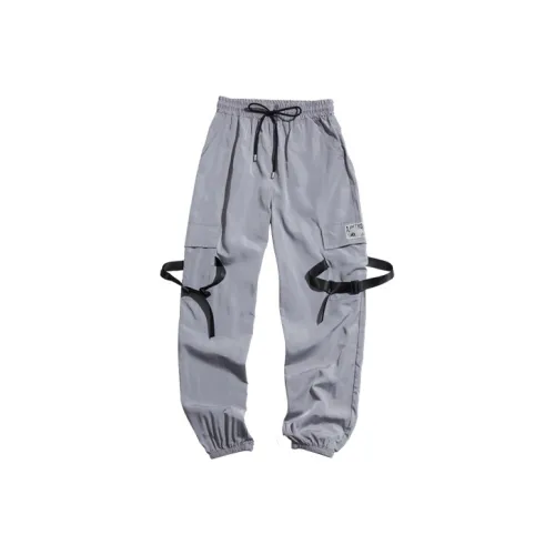 PLANET BORING Повседневные брюки Унисекс Лунный камень Серый