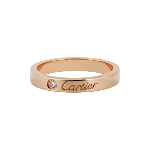 Cartier Обручальное Кольцо C De Cartier Розовое Золото, Бриллиант