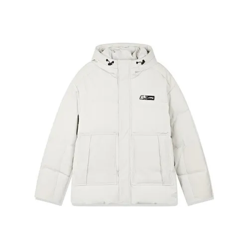 QIAODAN Пуховик Мужской Дымчатый Белый