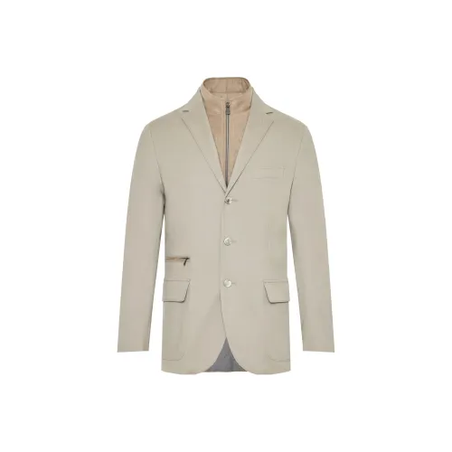 Corneliani SS24 Куртки и Пальто Мужской Бежевый