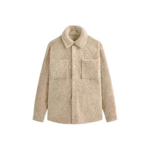 KITH FW24 Velvet Feel Coat Men's Beige