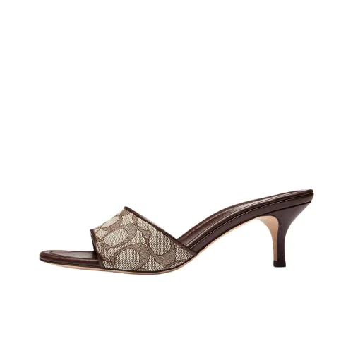 COACH Слипоны 5,7 см Женские Коричневые