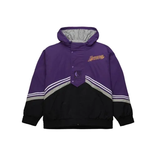 MITCHELL NESS x NBA Los Angeles Lakers Куртки и Пальто Мужской Черный Фиолетовый