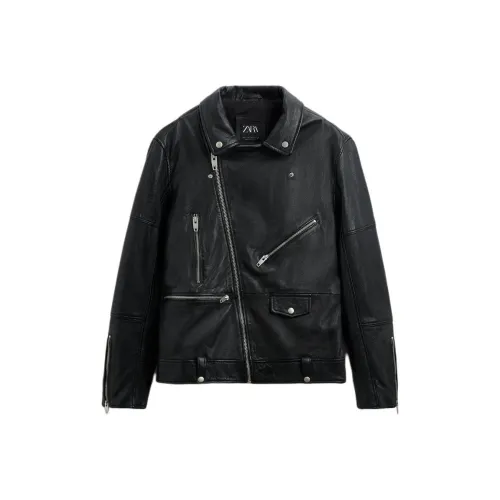 ZARA Мужские черные куртки