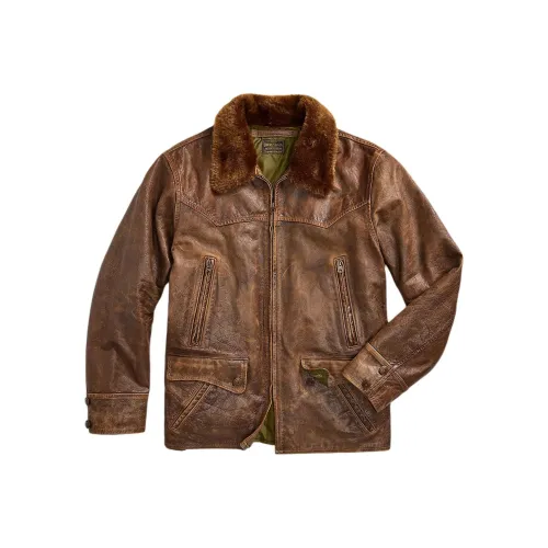 Double RL Хлопковый пуховик Мужской Коричневый