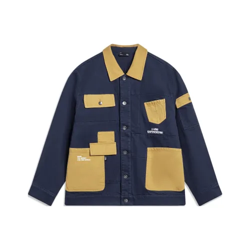 LINING Скейтборд Куртка Мужская Темный Корабельный Синий