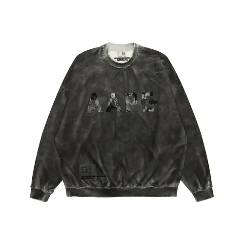 Aape x Co-branded by Alpha Industries FW24 Толстовка Мужской Черный