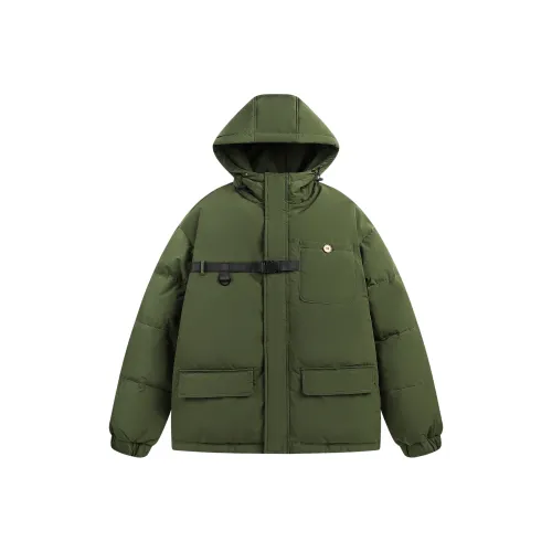 Endless Abyss Хлопковый пуховик Унисекс Армейский зеленый