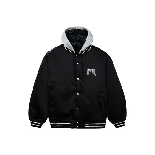 Revenge Черный паук Bomber Куртки и Пальто Унисекс Черный